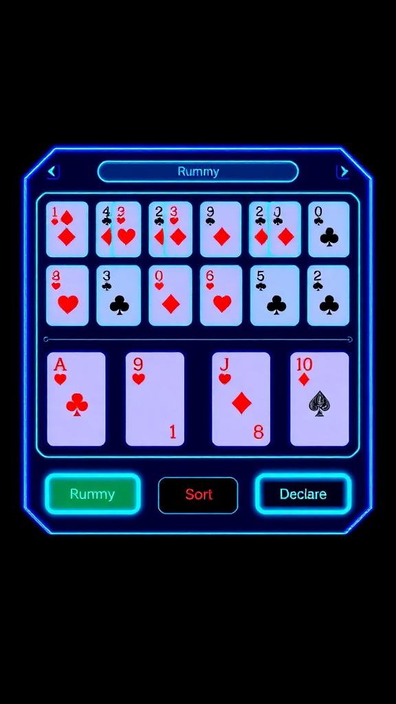 Rummy Arena — Meld tray screenshot